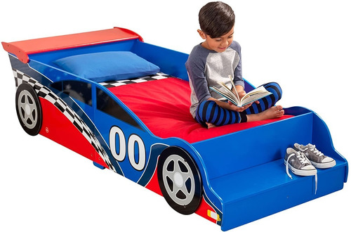 Kidkraft Race Car Cama Para Chicos Azul A Pedido