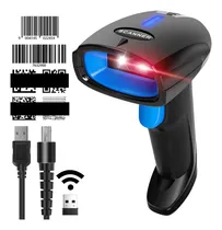 Comprar Lector Inalámbrico De Códigos De Barras Códigos 1d, 2d Y Qr Pdf417, Cable Usb, Color Negro, Resistente A Caídas, Compatible Con Todos Los Sistemas, Batería De Larga Duración, Memoria De Almacenamiento