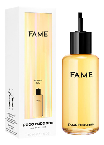 Fragancia Mujer Fame Edp 200 Ml Recarga Paco Rabanne 3c