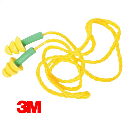 Kit 5 Protetor Auricular 3m Millenium 17db Plug C/ Cordão