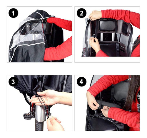 Bordstract Toldo Para Asiento Trasero De Bicicleta Cubierta