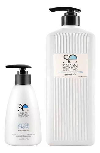 Shampoo Neutral X 1500 Ml  + Wet Gel Strong Salon Essential