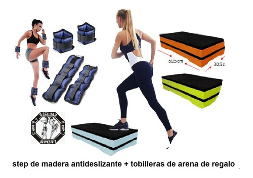 Tobillera D Arena + Steps De Madera En Promocion Nuevo