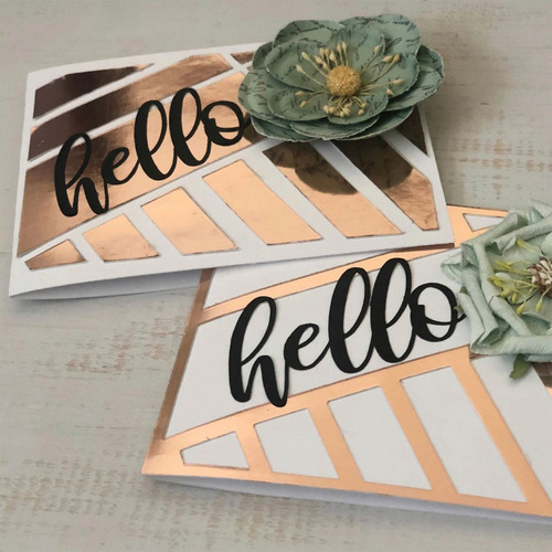 Papel Foil Oro Rosa 12x12 PuLG Bazzill Color Oro Rsao