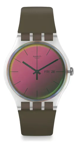Pulseira de relógio Swatch Polarmy Suok714 cor verde | MercadoLivre