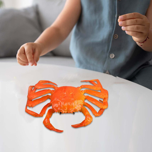 Sea Creatures Toys Party Favors Cangrejo Estatuilla Naranja