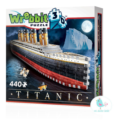 Puzzle 3d Titanic 440 Piezas W3d-1014 Wrebbit 3d Classics