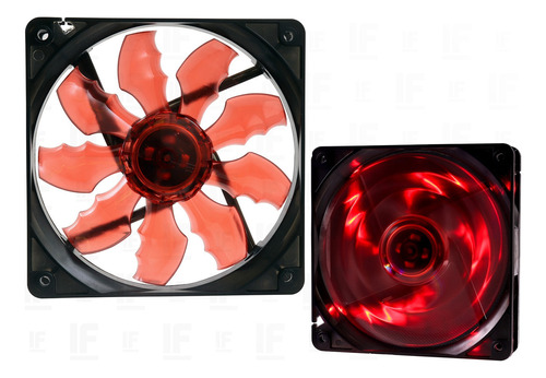 Cooler Cpu Led Fan Gabinete Ventoinha Pc Gamer Led Vermelho