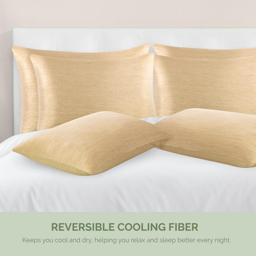 Juego De 6 Fundas De Almohada Refrescantes Transpirables