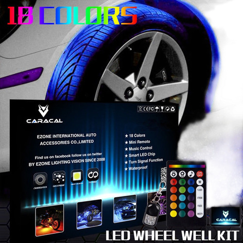 Rueda De Color De Todo Neumático Bien Luz Led Kit 4pc Person