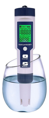 Probador De Calidad Del Agua Ph/tds/ec/temperatura/salina