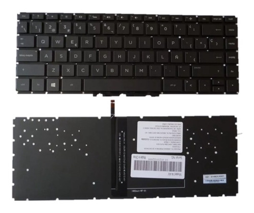 Teclado Hp 14 Av 14 Ab Series Español Iluminado