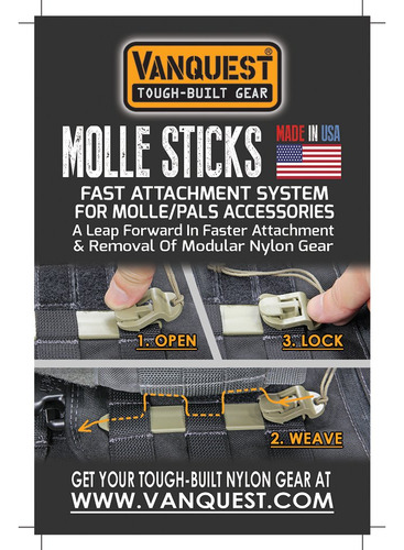 Vanquest - Varillas Molle De 5 Pulgadas (4 Unidades) (bronce
