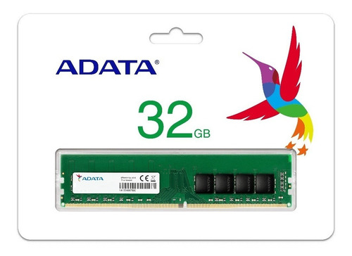 Imagem 1 de 2 de Memória Adata Value 1x32gb 2666mhz Ad4u2666732g19-rgn
