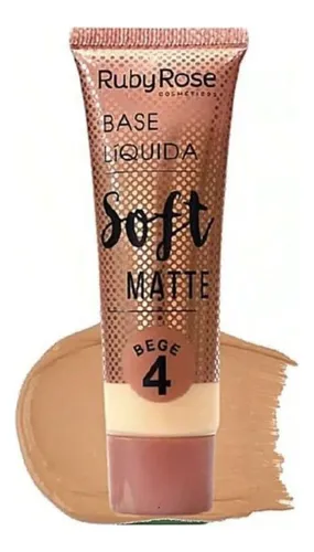 comprar Base Liquida Ruby Rose Soft Matte 04 Nude