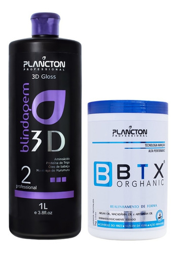 Plancton Escova Progressiva 3d Blindagem + Btx Orghanic 1kg