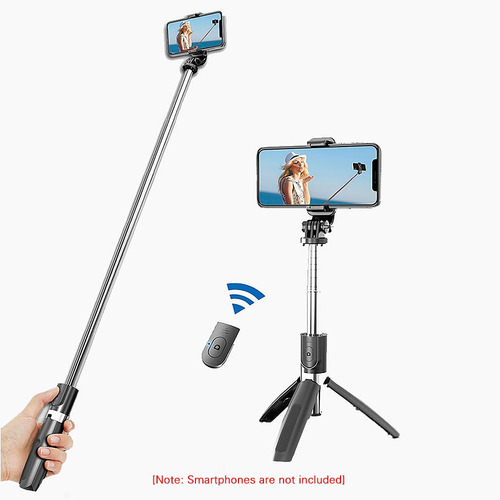 Imagen 6 de 9 de Palo Selfie Inalámbrico L02 Bt Integrado Con Trípode Plegabl
