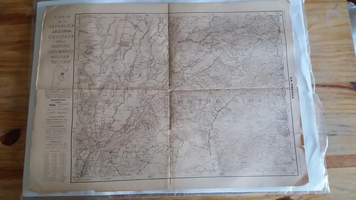 Mapa Inst.geog.militar Diario La Prensa 11 Agosto 1932