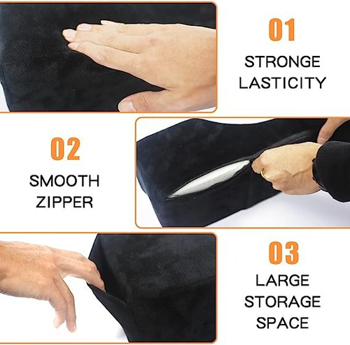 Almohada De Masaje Espuma En Forma U Profesional Negro