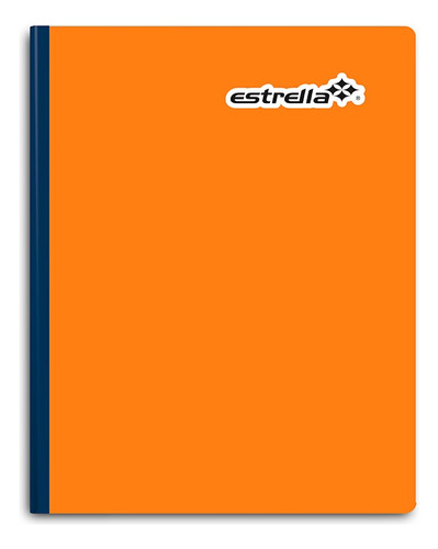 Cuaderno Profesional Cosido Cuadro Alemán 100 Hojas Color Naranja