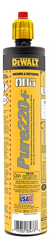Dewalt Anclaje Adhesivo Pure 220+ Dfc114121, 1 Pieza