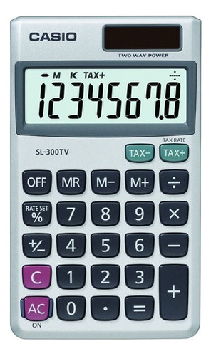 Calculadora Casio Solar Pila Sl300 Serviciopapelero