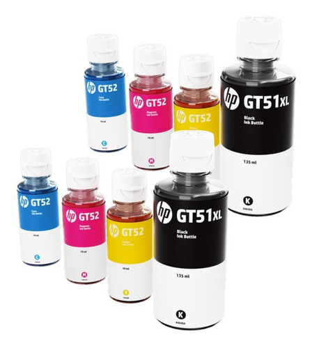 Tinta Original Hp 410 Gt52 51 Colores Para Hp 5820 X2 Packs