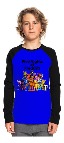 Polera Raglan Diseño Five Nights At Freddy's Dtf Cod 003