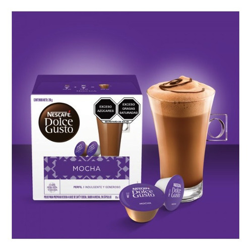 Imagen 5 de 10 de Nescafé Dolce Gusto 16 Cápsulas Sabor Mocha En Oferta!!