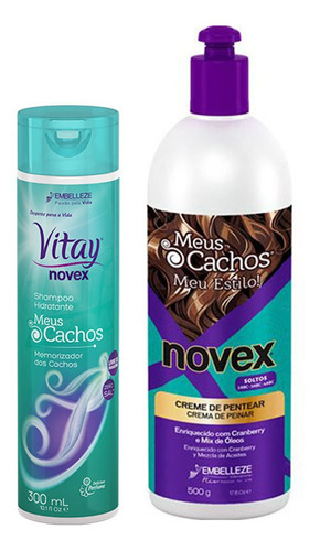 Kit Novex Shampoo Y Crema Para Peinar Me - g a $202