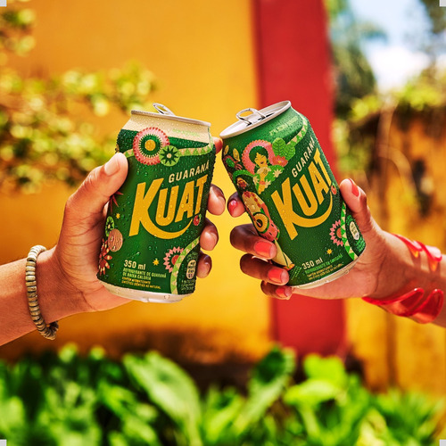 Refrigerante De Guaraná Kuat 350ml Lata Pack Com 6un