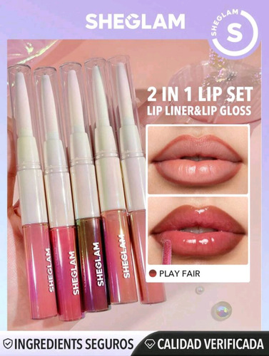 Lápiz Delineador De Labios Y Gloss 2 En 1 Sheglam