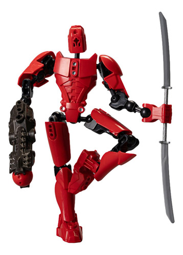 Robot Móvil Multiarticulado, Figura De Acción, Rojo