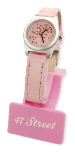 Reloj An logo 47street Ni a Malla Similcuero 47s746 Rosa.d
