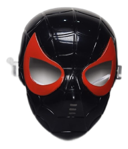 Máscara Plástico Marvel Miles Morales Homem Aranha Preto