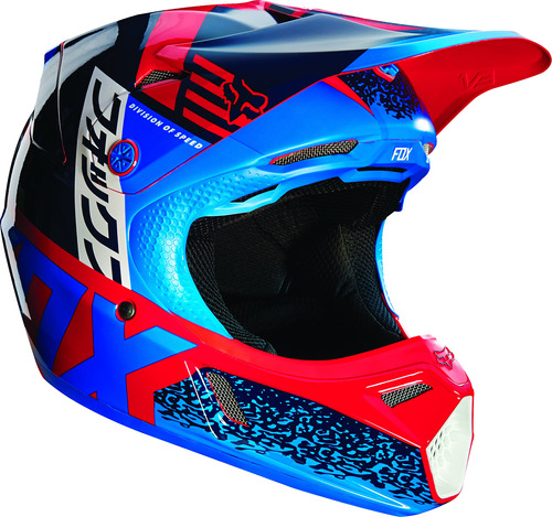 Fox Racing Divizion Youth V3 - Casco De Motocross Para Moto.