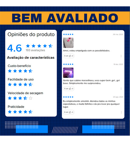 Cabine Led Uv Secador Unhas Portátil Cabo Usb 110/220