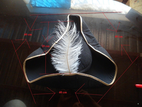 Imagen 2 de 5 de Sombrero Disfraz Pirata Elegante O Principe Etc Carnaval