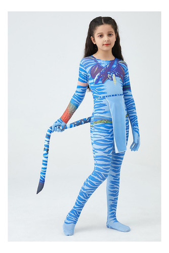 Disfraz De Cosplay For Niños Avatar Cos, Traje Ajustado
