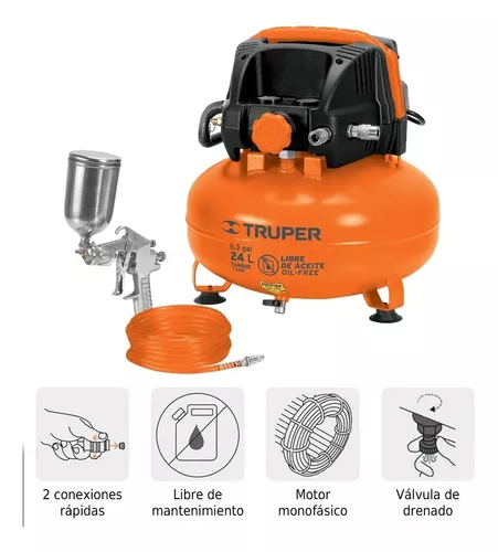 Oficiales Sitio de Previs Impedir Compresor De Aire Mini Eléctrico Portátil Truper Comp-kit24s