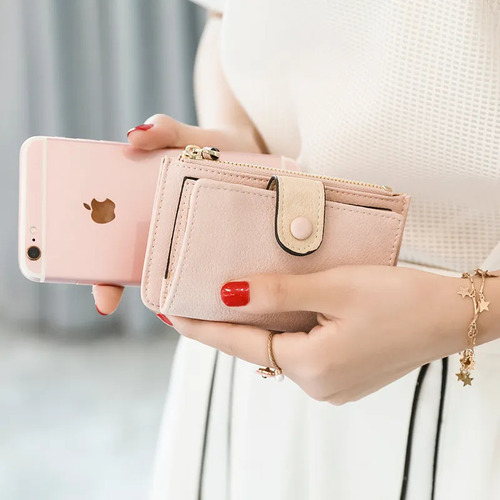 Cartera Corta Moderna, Funda For Llaves De Estilo Coreano P