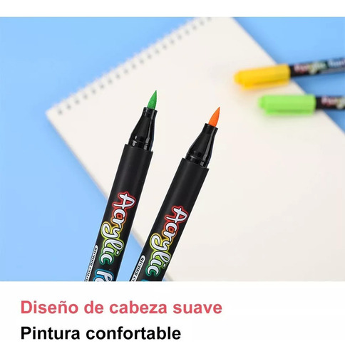 M Marcadores Acrílicos, Kit De Pintura De 24 Colores Y