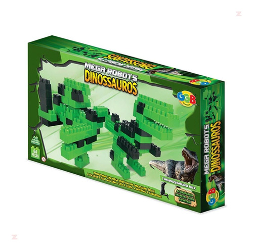 Bloquinhos De Montar Mega Robots Tiranossauro Rex Ggb 