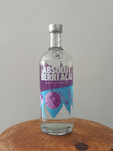 Absolut Vodka Berri Açaí Blueberry Importado De Suecia 1l