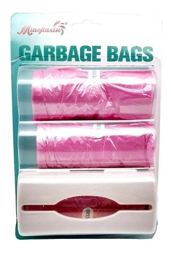 Imagen 1 de 1 de Dispensador Organizador Plástico + Bolsas De Basura - Pared