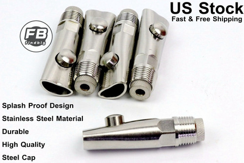 Imagen 1 de 5 de 5pcs Splash Prueba Acero Inoxidable Niple Bebedero Bebedero