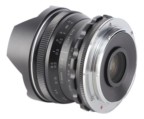 Lente F2.8 Fisheye De 7,5 Mm, Grande Angular, Fixada Manualm