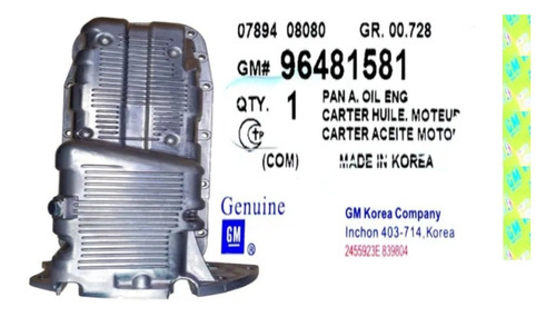 Carter Aceite Motor Aveo 1.6 2010 - 2015