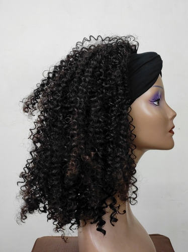 Turbante Com Cabelo, Cacheado, Cabelo Manero