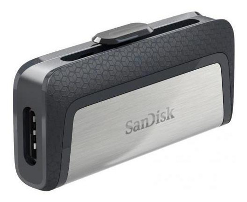 Memoria Usb Sandisk Ultra Dual Drive, 128gb, Usb C 3.0, Plat Plateado
